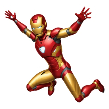 ironman flying sticker