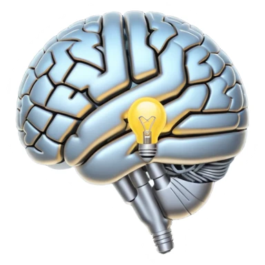 second brain connected to an idea and a task sticker