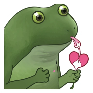 Bleeding hearts flower sticker