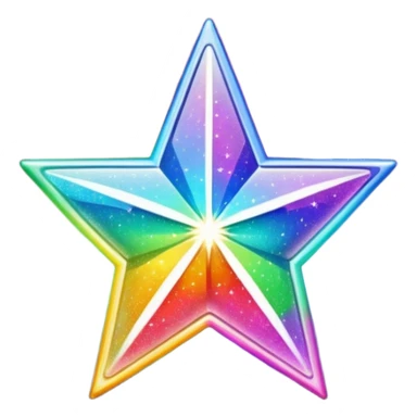 Rainbow Star sticker