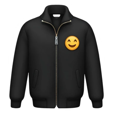 chaqueta negra de lana sticker