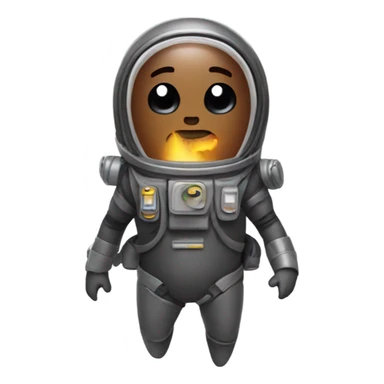 Poo with a jet pack sticker