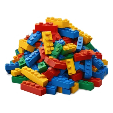 pile of lego bricks sticker