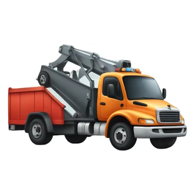 tow truck with loading space  sticker