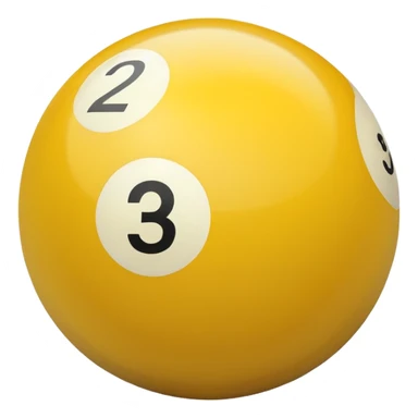 4 numbered billiard ball  sticker