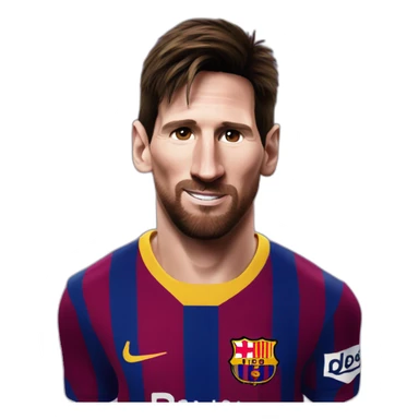 Messi at Barcelona sticker
