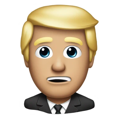 Donal Trump with a bandage on the ear sticker
