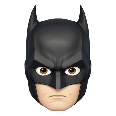 batman character face only younger sticker