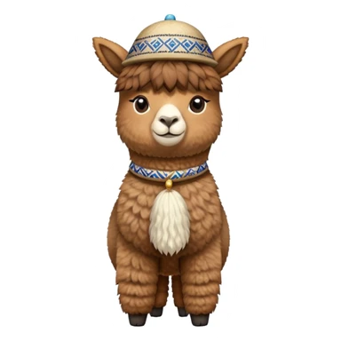 Alpaca with a yarmulke  sticker