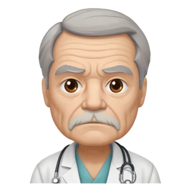 old grumpy doctor sticker