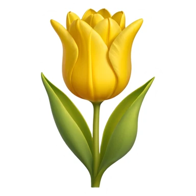 Emoji de tulipán amarillo sticker