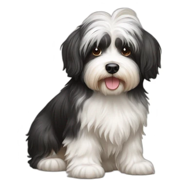 Dog havanese full height sticker