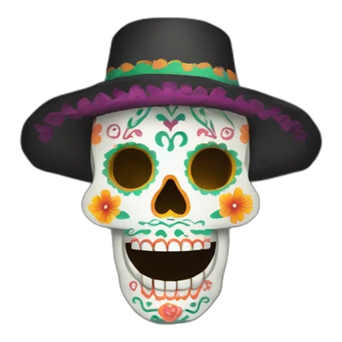 papel picado del dia de los muertos sticker