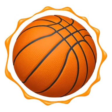 Bouncing basketball  sticker