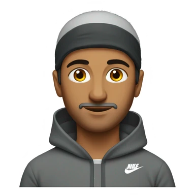 arab men with nike tracksuit set sticker
