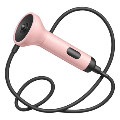 phonendoscope, soft pastel pink, iOS emoji style, variation 3 sticker