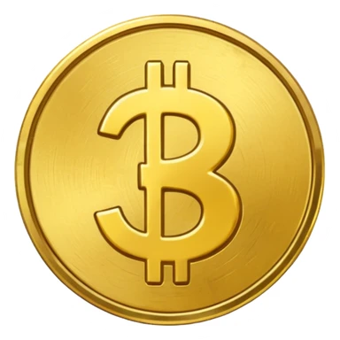 Gold coin with dollar sign emoji sticker