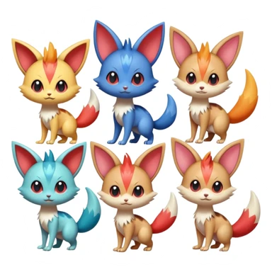 Sneasel-Gatomon-Furret-Meloetta-Victini-fusion sticker