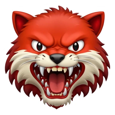 brutal fight between animal sticker