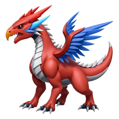 Skarmory-Yveltal-Guilmon-Rhyperior-Herdier-fusion (full body) sticker