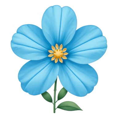 Flor del pensamiento celeste sticker