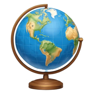 world globe sticker