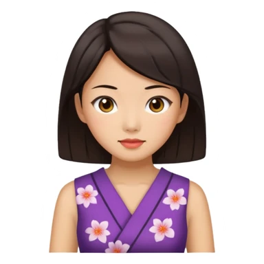 Asian women from japan wearing a dress sticker