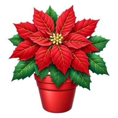 christmas   Poinsettia icon sticker