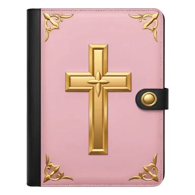 light pink Bible emoji  sticker