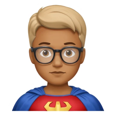 Glasses-Wearing super Heroe sticker