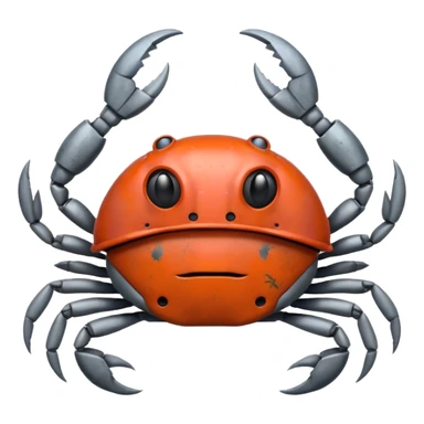 crab with helmet sticker