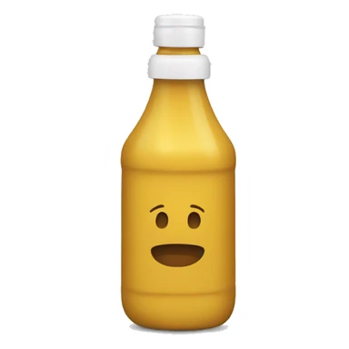 Mustard bottle sticker