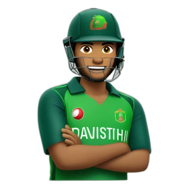 Bangladeshi Cricket player sticker