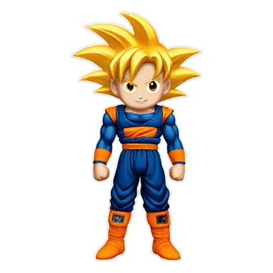 Goku super duper saiyan sticker