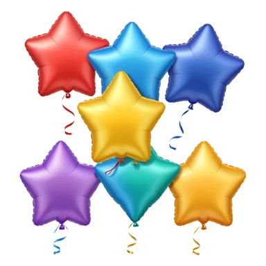 Star balloons sticker