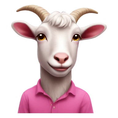 give me a pink goat like aesthetic  sticker