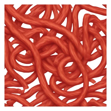 one big red noodle sticker
