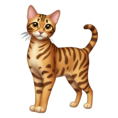 Bengal Cat Full Body sticker
