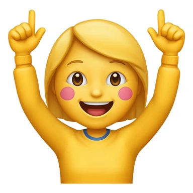 Emoji face cheering sticker