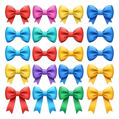 Emoji de moños sticker