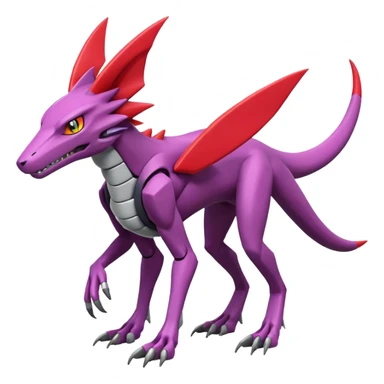 Heliolisk-Sergal-Cyclizar-Genesect-Pokémon, full body sticker