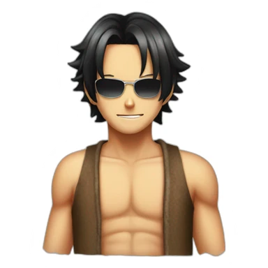 One piece ace sticker
