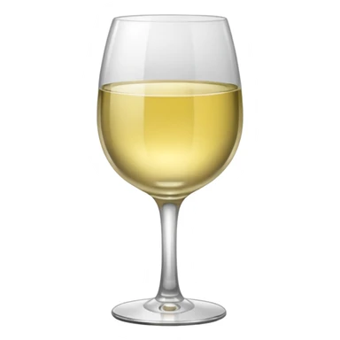White wine glass sticker