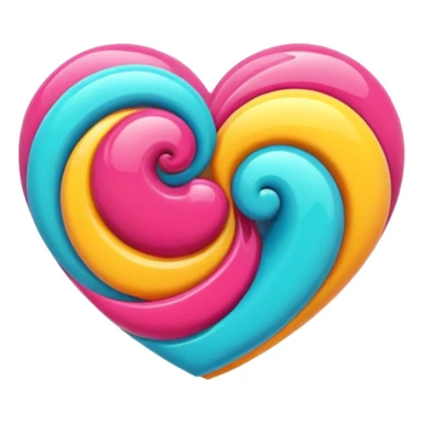 Heart of the spring colors sticker