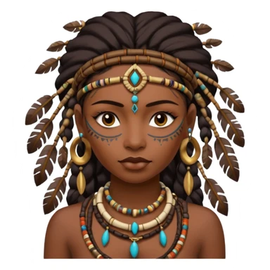 tribal woman sticker