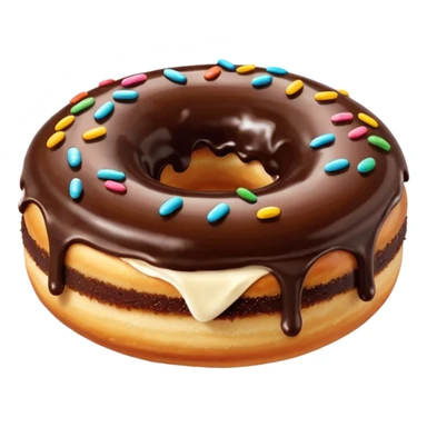 donuts chocolate topping sticker