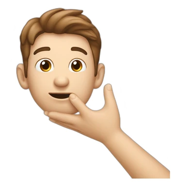 Homme qui lève les mains en l’air en aillant l’air innocent sticker