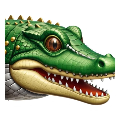 airplane with a crocodile head sticker