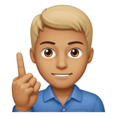 Orta parmak ceken adam sticker