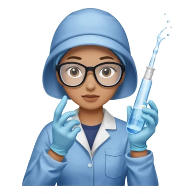 Testing water samples sticker